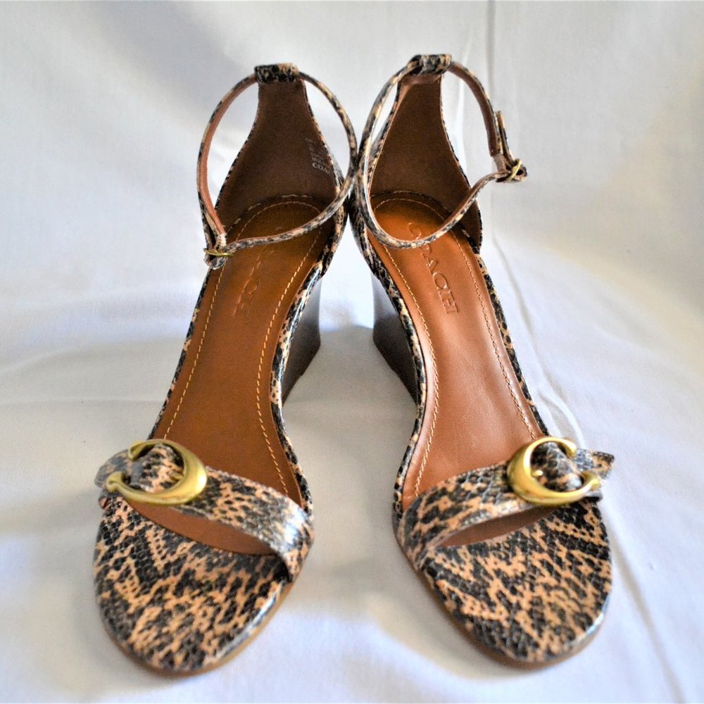 COACH Odetta Wedge Shoes New